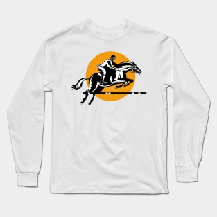 Equestrian Show Jumping Retro Long Sleeve T-Shirt